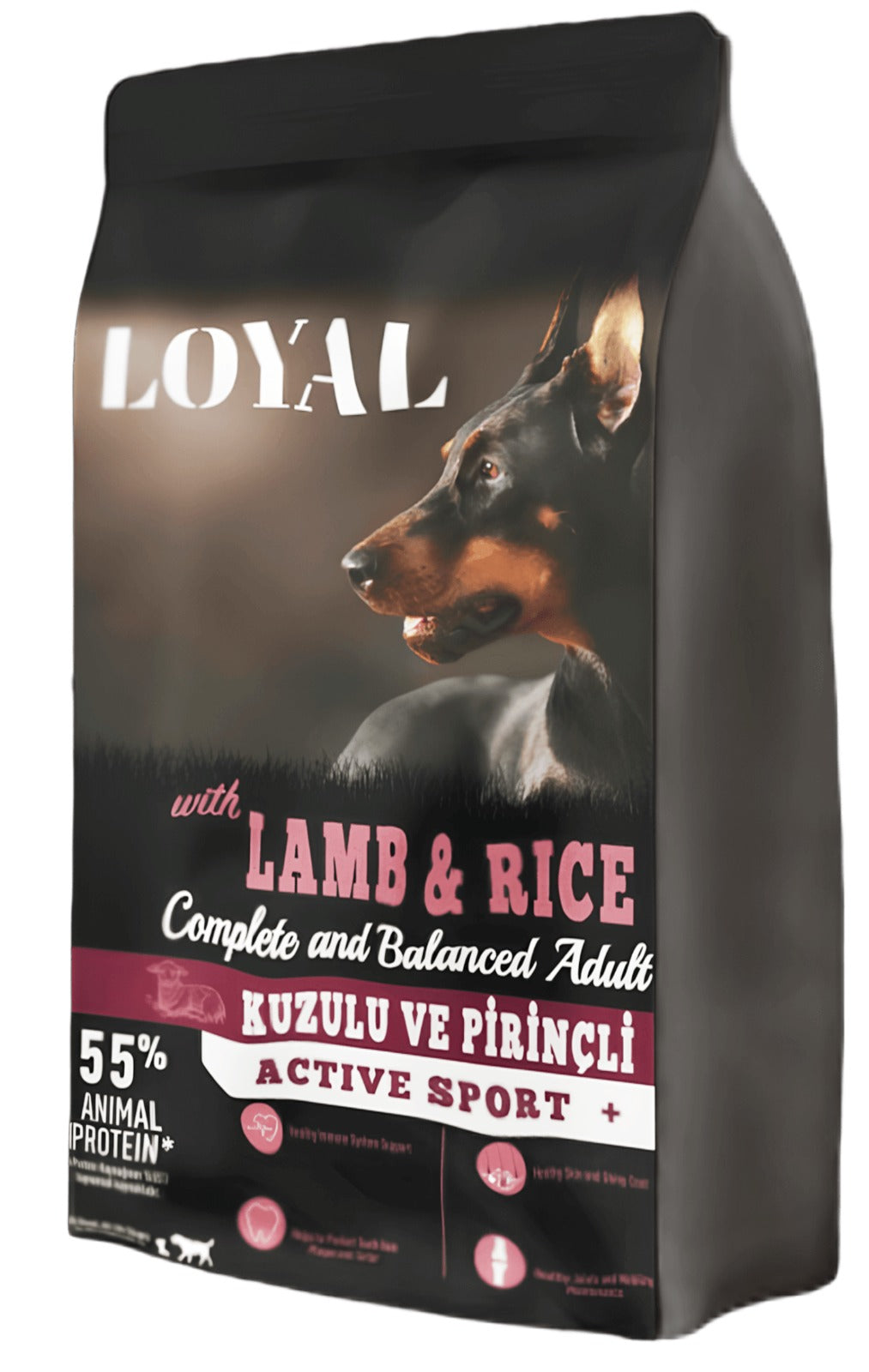 CatzyLife® LOYAL 15 KG Kuzulu ve Pirinçli Yetişkin Köpek Maması | %55 Hayvansal Proteinli | Aktif Spor+
