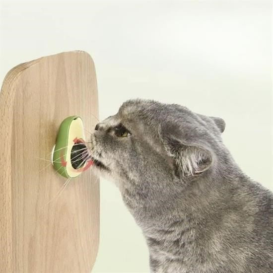 Avokado Model Yapışkanlı Kedi Oyuncağı | Catnip İçerikli Yalanabilir Oyuncak